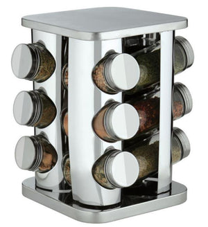 Trudeau 12 Bottle Square Spice Carousel - Bear Country Kitchen