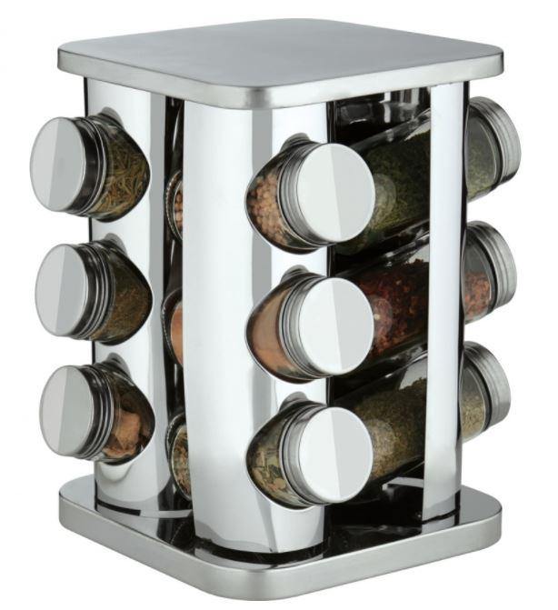 Trudeau 12 Bottle Square Spice Carousel - Bear Country Kitchen