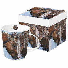 PPD Mug In Giftbox Frontier Horses
