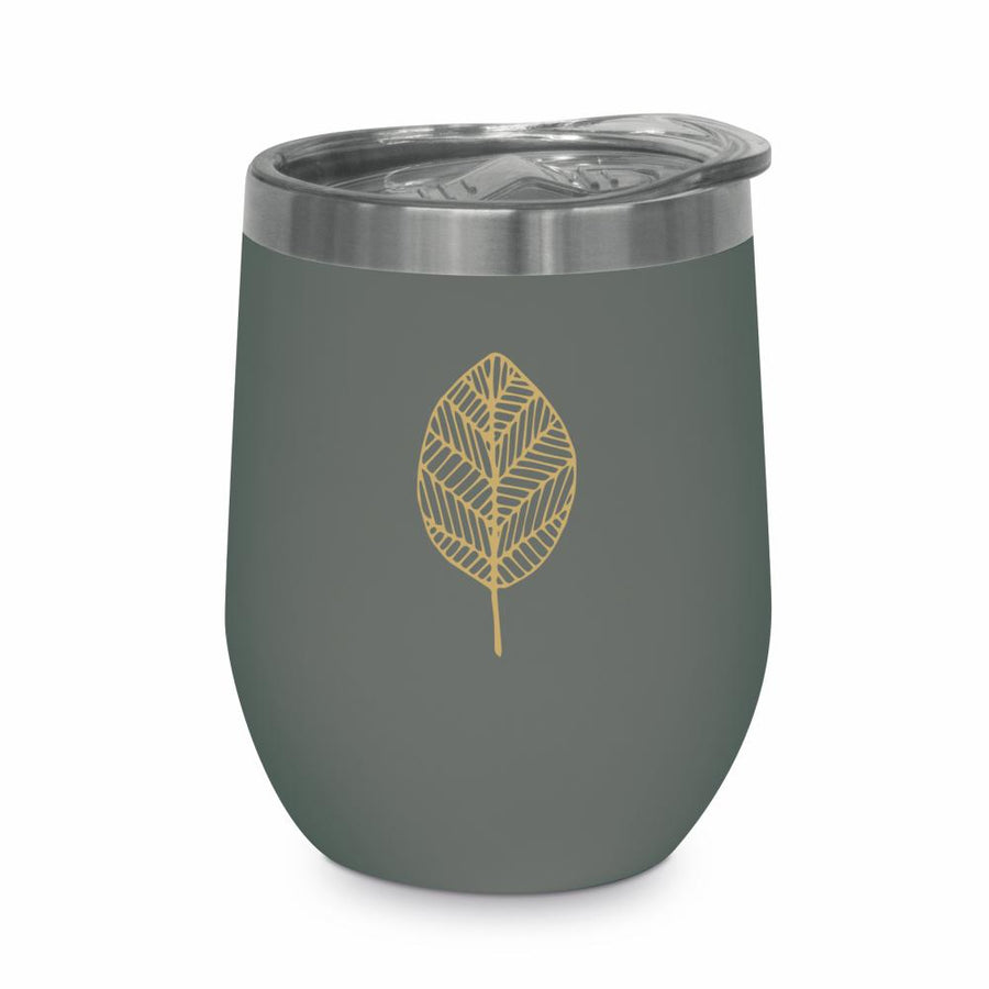 PPD Double Walled Stainless Steel Thermo Cup Pure Gold Leave