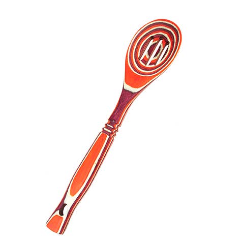 Island Bamboo Pakkawood Slotted Spoon Red 30CM