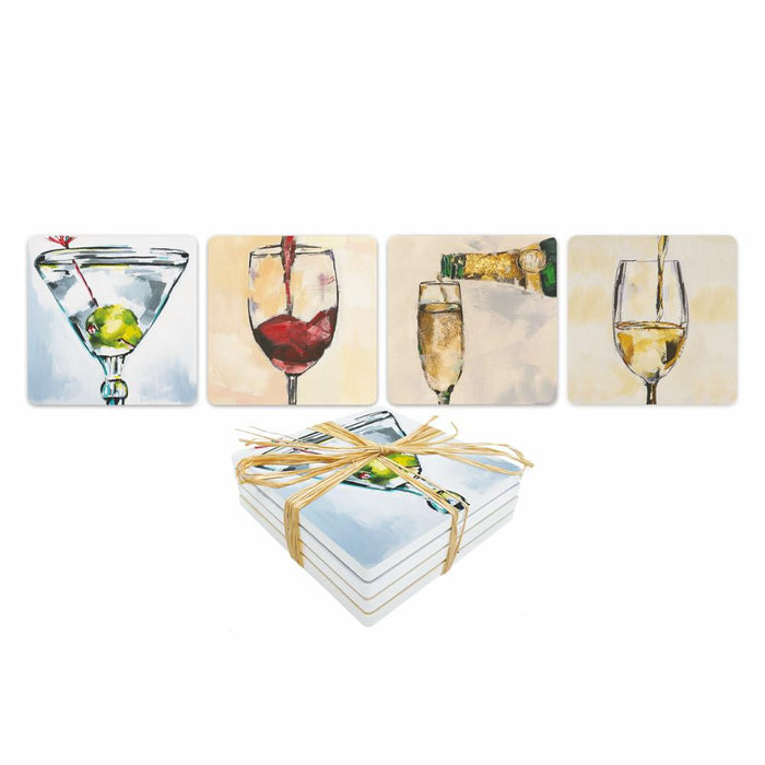 PPD Dolomite Coaster Set/ 4 The Art Of Alcohol