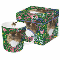 PPD Porcalein Mug Garden Cat