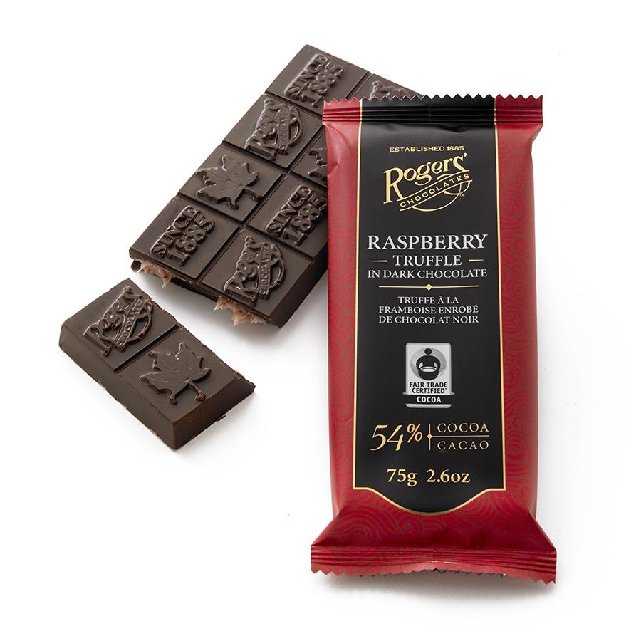 Rogers Raspberry Truffle Dark Chocolate Bar