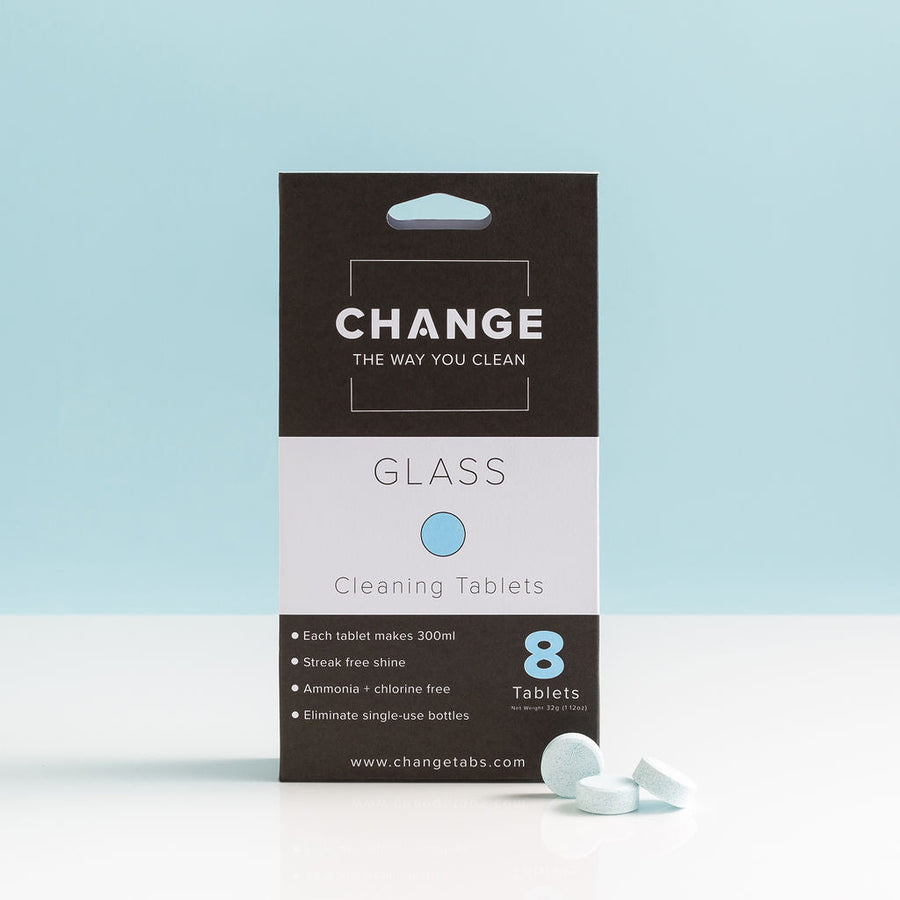 Change Glass Cleaning Tablets (8Pack)
