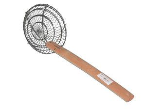 EMF Stainless Steel Skimmer With Bamboo Handle 20CM