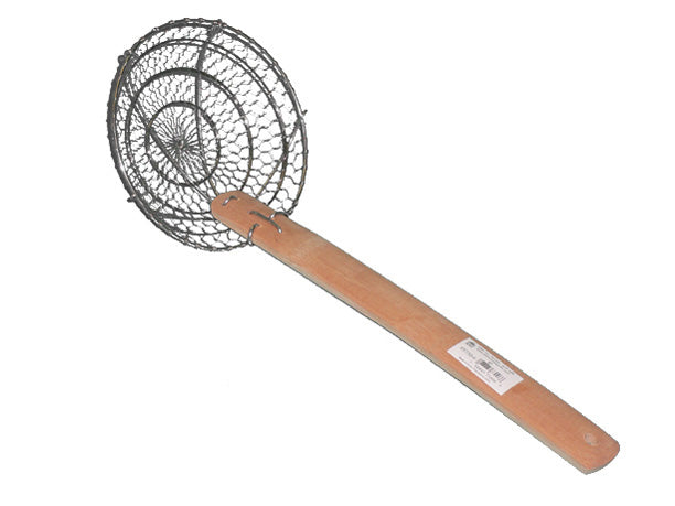 EMF Stainless Steel Skimmer With Bamboo Handle 10 CM