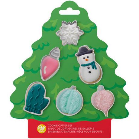 Wilton Christmas Mini Cookie Cutter Trees Set/ 6