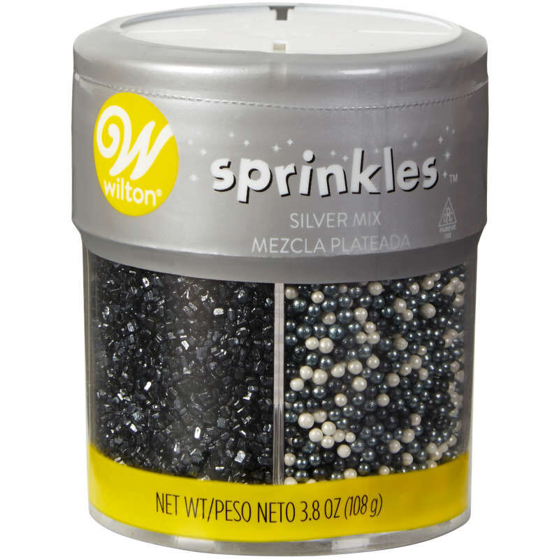 Wilton Sprinkles 4-Cell Silver/ Black
