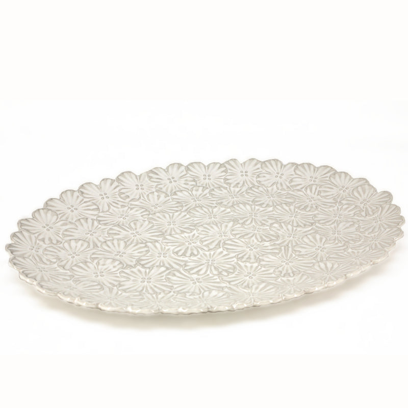 BIA Bouquet Platter White 32cm x 22.5cm
