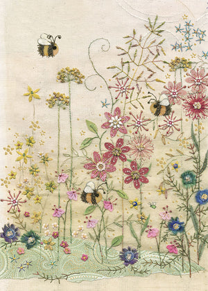 Bug Art Amy's Card Bees Meadow