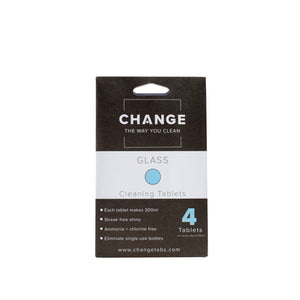 Change Glass Cleaning Tablets (4Pack)