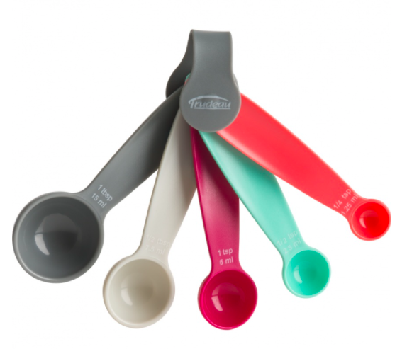 Trudeau Measuring Spoons Coloured S/5 - Bear Country Kitchen