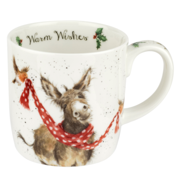 Wrendale Mug Large Warm Wishes (Donkey)