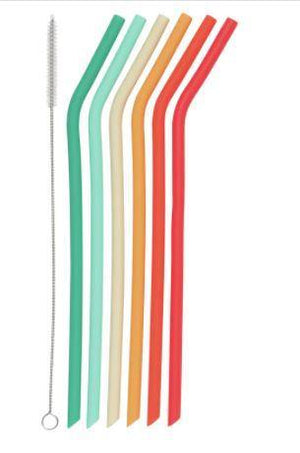 Now Designs Silicone Straws Set of 6 - Bear Country Kitchen