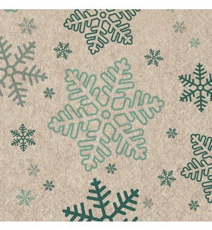 Paper Products Naturals Cocktail Napkin Snowflakes