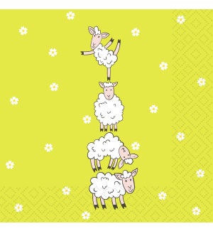 Paper Design Luncheon Napkin - Hoppy Lambs