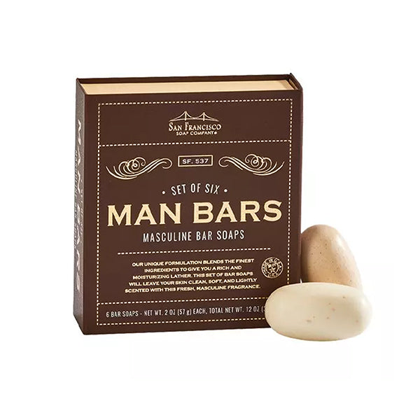 San Francisco Soap Set of 6 Man Bars