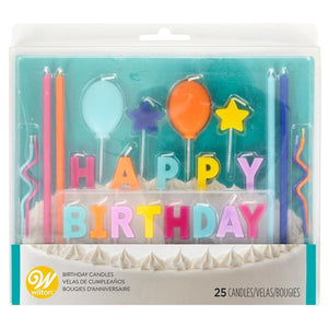 Wilton Birthday Candles - Happy Birthday Candle Set
